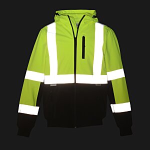 Additional Image 4 - a green jacket with white stripes