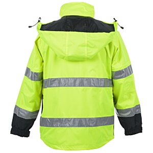 Additional Image 1 - a yellow jacket with grey stripes