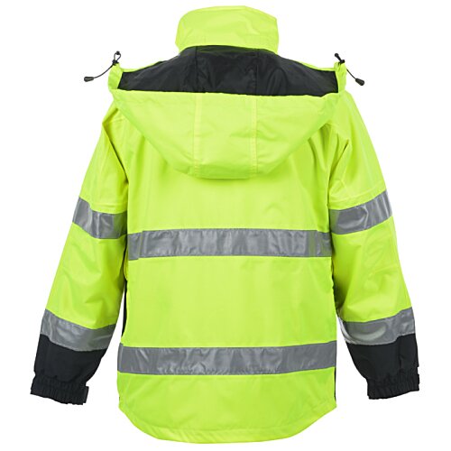Additional Image 1 - a yellow jacket with grey stripes