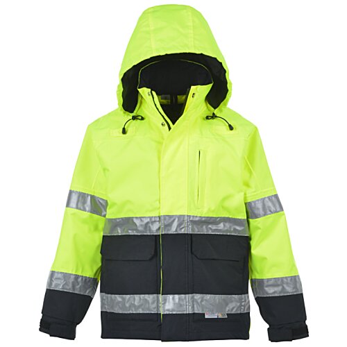 Additional Image 2 - a yellow jacket with grey stripes