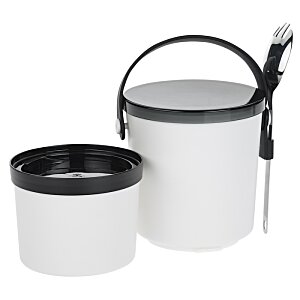 Additional Image 1 - a white bucket with a black handle