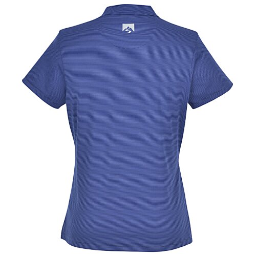 Storm Creek Optimist Stripe Interlock Y-Neck Polo - Ladies' Image 1 of 2