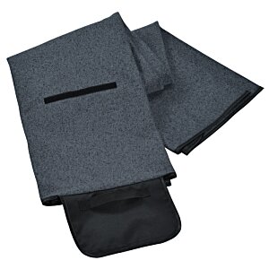 Additional Image 3 - a folded grey scarf on a white background