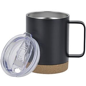 Additional Image 2 - a black and brown mug with a lid