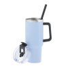 View Image 3 of 4 of Intrepid Vacuum Mug with Straw - 40 oz.