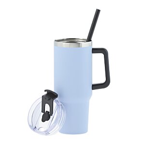 Additional Image 2 - a blue and black coffee mug