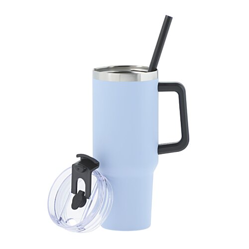 Additional Image 2 - a blue and black coffee mug