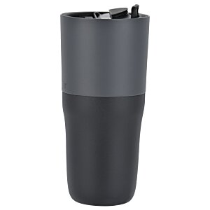 Additional Image 2 - a black tumbler with a black lid