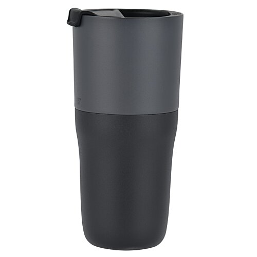 Additional Image 1 - a black tumbler with a lid