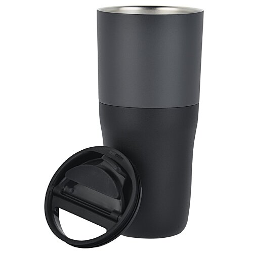 Additional Image 4 - a black and grey tumbler