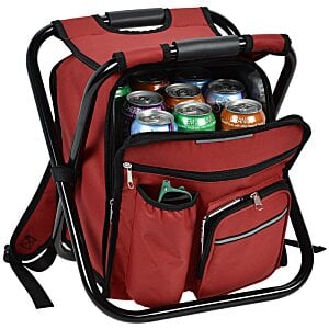 Additional Image 1 - a red backpack with black straps