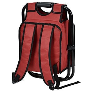 Additional Image 4 - a red backpack with black straps
