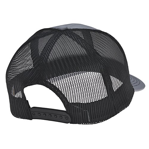 Additional Image 1 - a black hat with a mesh on it
