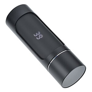 Additional Image 4 - a black cylindrical object with a white background