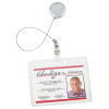 View Image 2 of 3 of Full Colour Retractable Badge Holder with Slip Clip