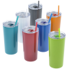 View Image 4 of 4 of Refresh Baylos Vacuum Tumbler with Straw - 20 oz. - Full Colour