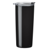 a black cup with a lid