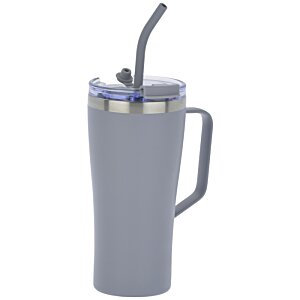 Additional Image 1 - a grey mug with a straw
