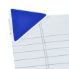 Additional Thumbnail Image 2 - a blue triangle on a piece of paper