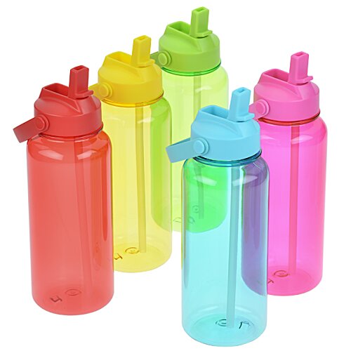 Additional Image 4 - a group of colorful plastic water bottles