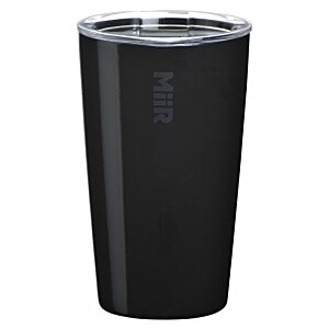 Additional Image 1 - a black cup with a silver rim