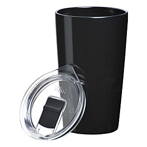 Additional Image 3 - a black cup with a clear lid