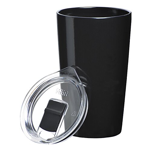 Additional Image 3 - a black cup with a clear lid