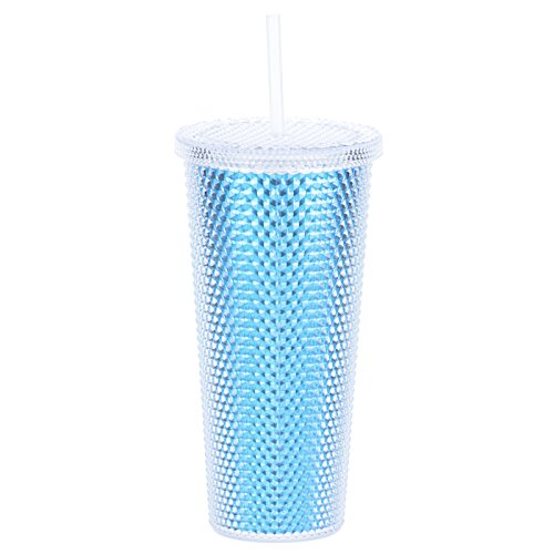 Additional Image 1 - a blue cup with a straw