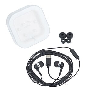 Additional Image 2 - a pair of earbuds and a white plate