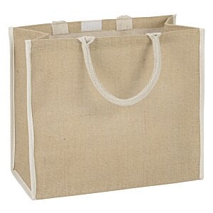 Additional Image 2 - a brown bag with white handles