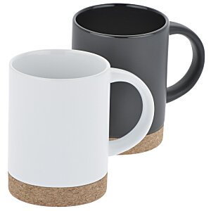 Additional Image 1 - a black and white coffee mugs