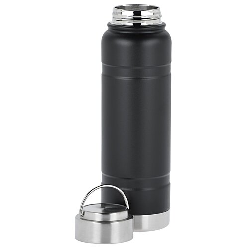 Additional Image 4 - a black and silver thermos