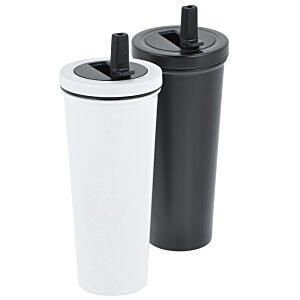 Additional Image 4 - a couple of black and white water bottles