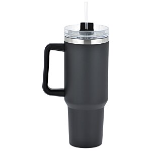 Additional Image 1 - a black plastic cup with a handle