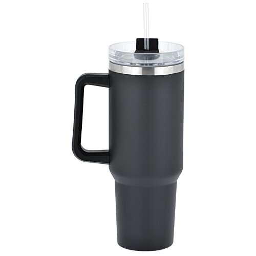 Additional Image 1 - a black plastic cup with a handle