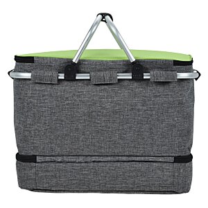 Additional Image 2 - a grey and green basket