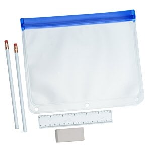 Additional Image 2 - a white bag with blue zipper