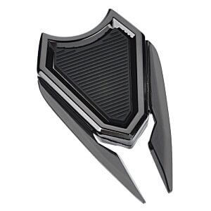 Additional Image 2 - a black shield with a white stripe