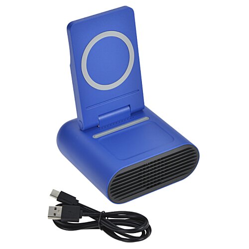 Additional Image 5 - a blue electronic device with a black cord