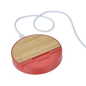 Additional Image 5 - a red and white circular object with a white cord