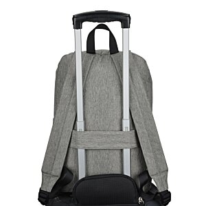 Additional Image 3 - a grey backpack with black handles