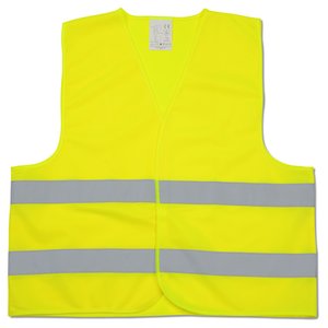 Additional Image 1 - a yellow vest with grey stripes