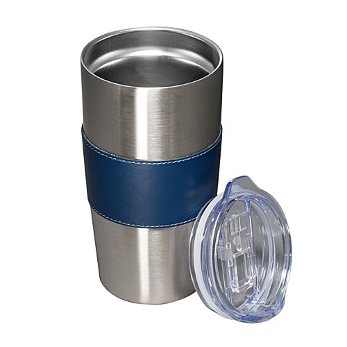 Additional Image 1 - a silver and blue cup