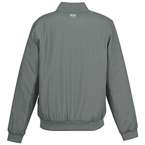 Additional Image 1 - a back view of a grey jacket