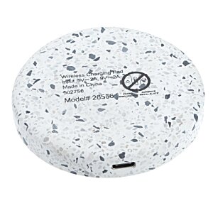 Additional Image 4 - a white round object with black speckled spots