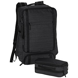 Additional Image 3 - a black backpack with a small bag