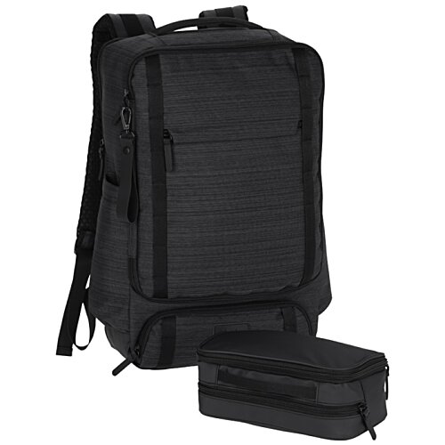 Additional Image 3 - a black backpack with a small bag