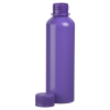 a purple bottle with a cap