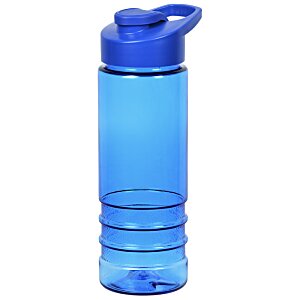 Additional Image 1 - a blue water bottle with a blue lid