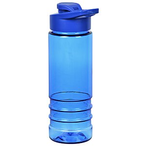 Additional Image 3 - a blue water bottle with a blue lid